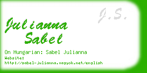 julianna sabel business card